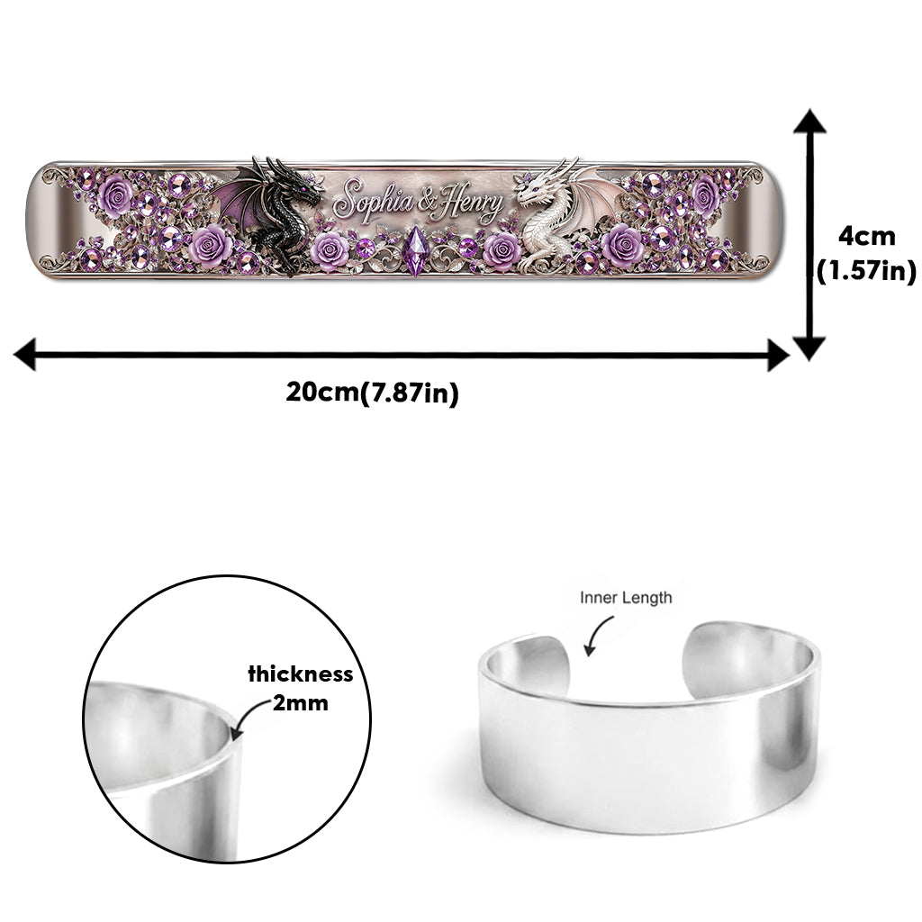 Vous & Moi, Nous Avons Ça - Bracelet Personnalisé en Forme de Dragon