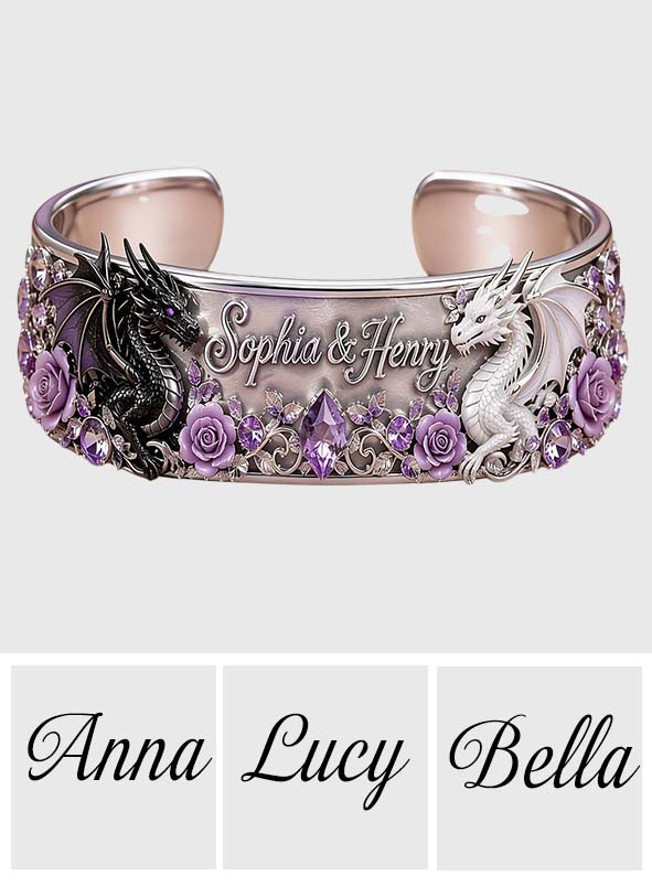 Vous & Moi, Nous Avons Ça - Bracelet Personnalisé en Forme de Dragon