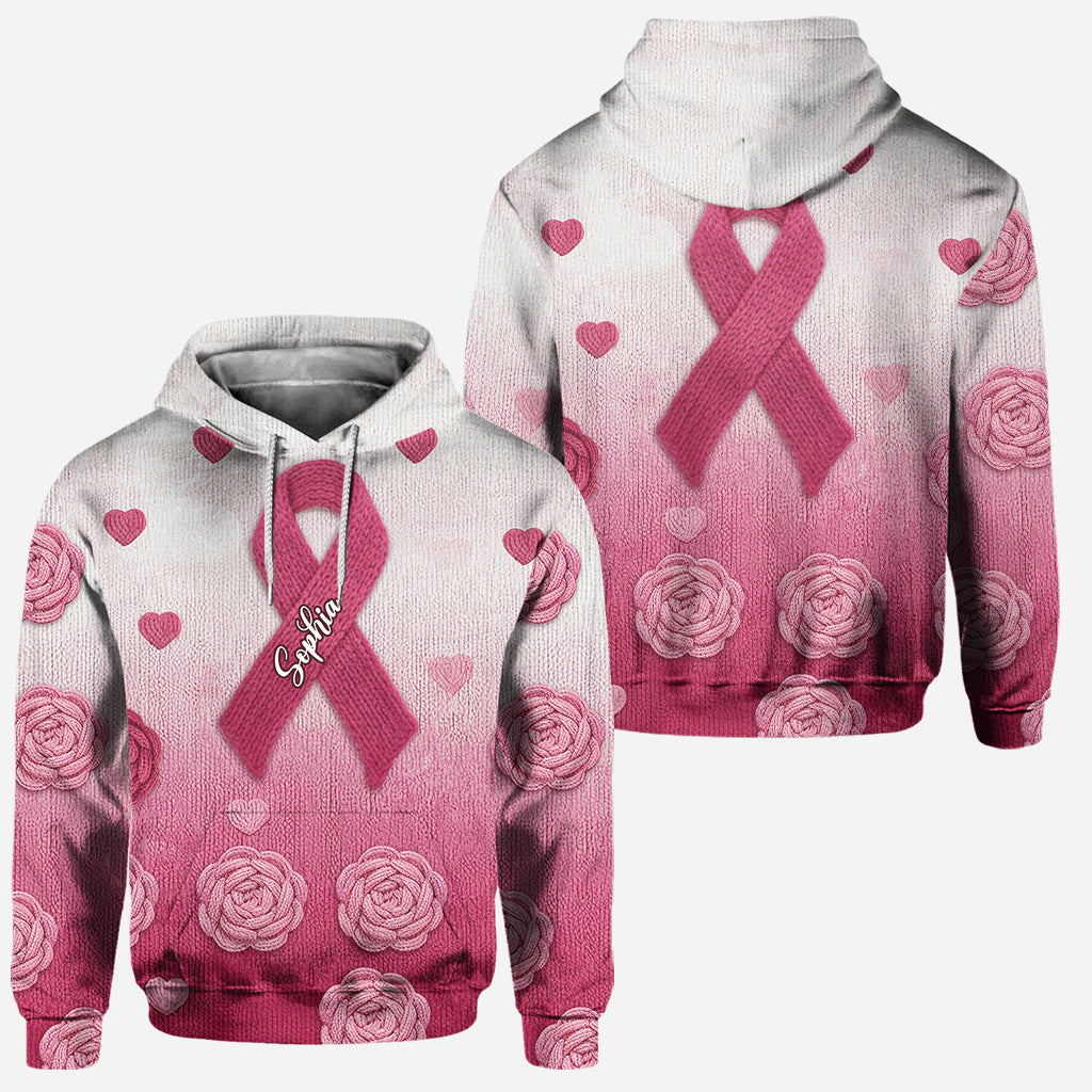 We Wear Pink - Personalized Breast Cancer Awareness Hoodie and Leggings