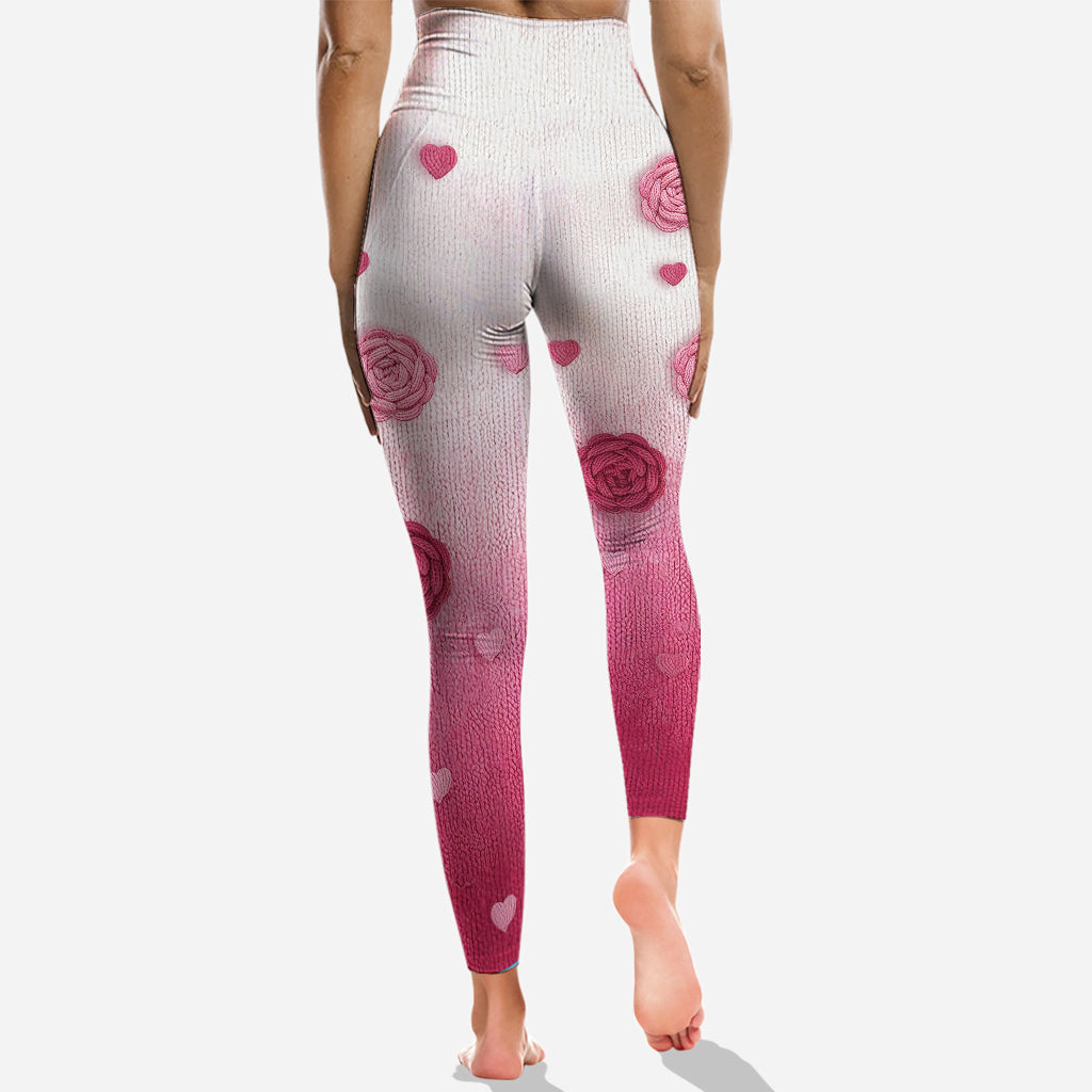 We Wear Pink - Personalized Breast Cancer Awareness Hoodie and Leggings