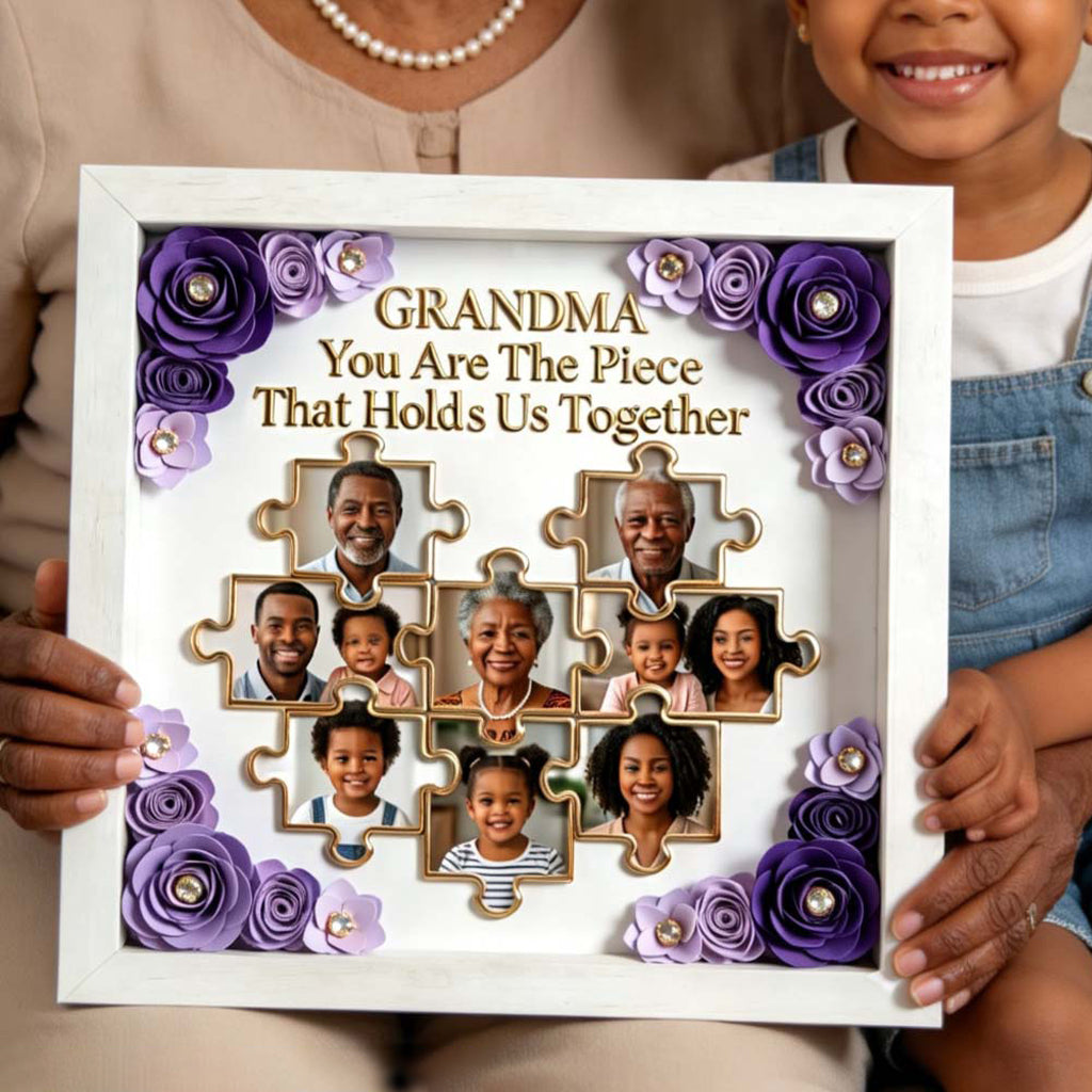 Gift For Mother/ Grandma/ Nana... Custom Birthmonth Flower - Personalized Mother Custom Shaped Acrylic Plaque