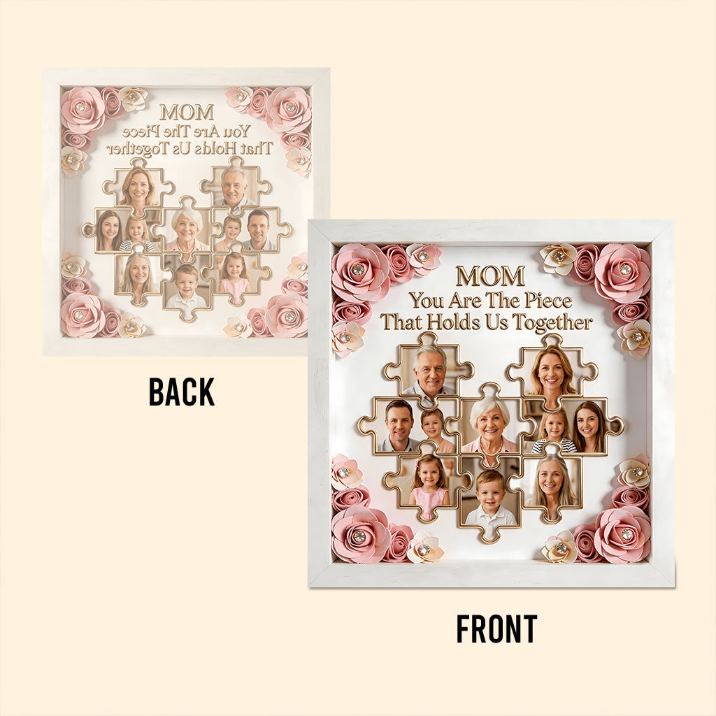 Gift For Mother/ Grandma/ Nana... Custom Birthmonth Flower - Personalized Mother Custom Shaped Acrylic Plaque