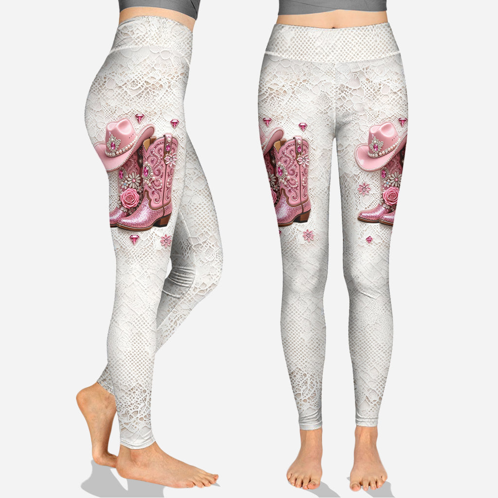 Starke Cowgirl – Personalisierter Cowgirl-Hoodie und Leggings