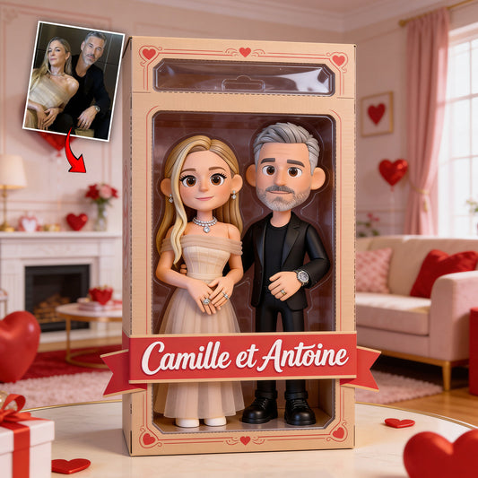 Je t'aime - Plaque En Acrylique Personnalisée Pour Couple À Forme Personnalisée