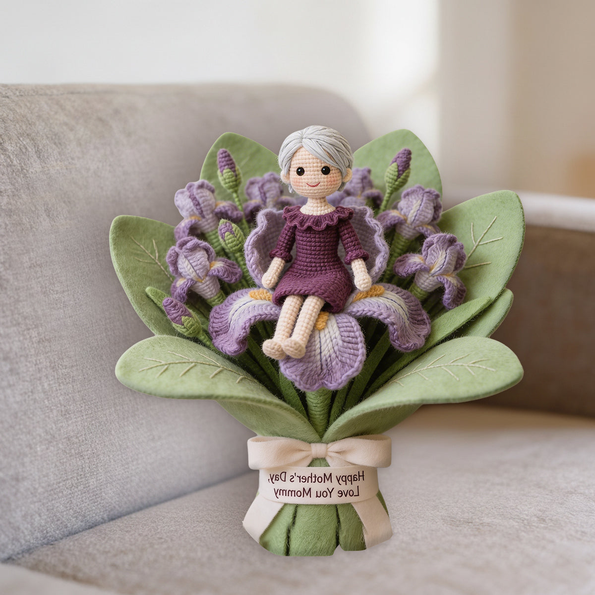 Einzigartiges Geschenk für sie/Mama, individuell aus jedem Foto - Personalisierte Premium Kunstfell-Kissen