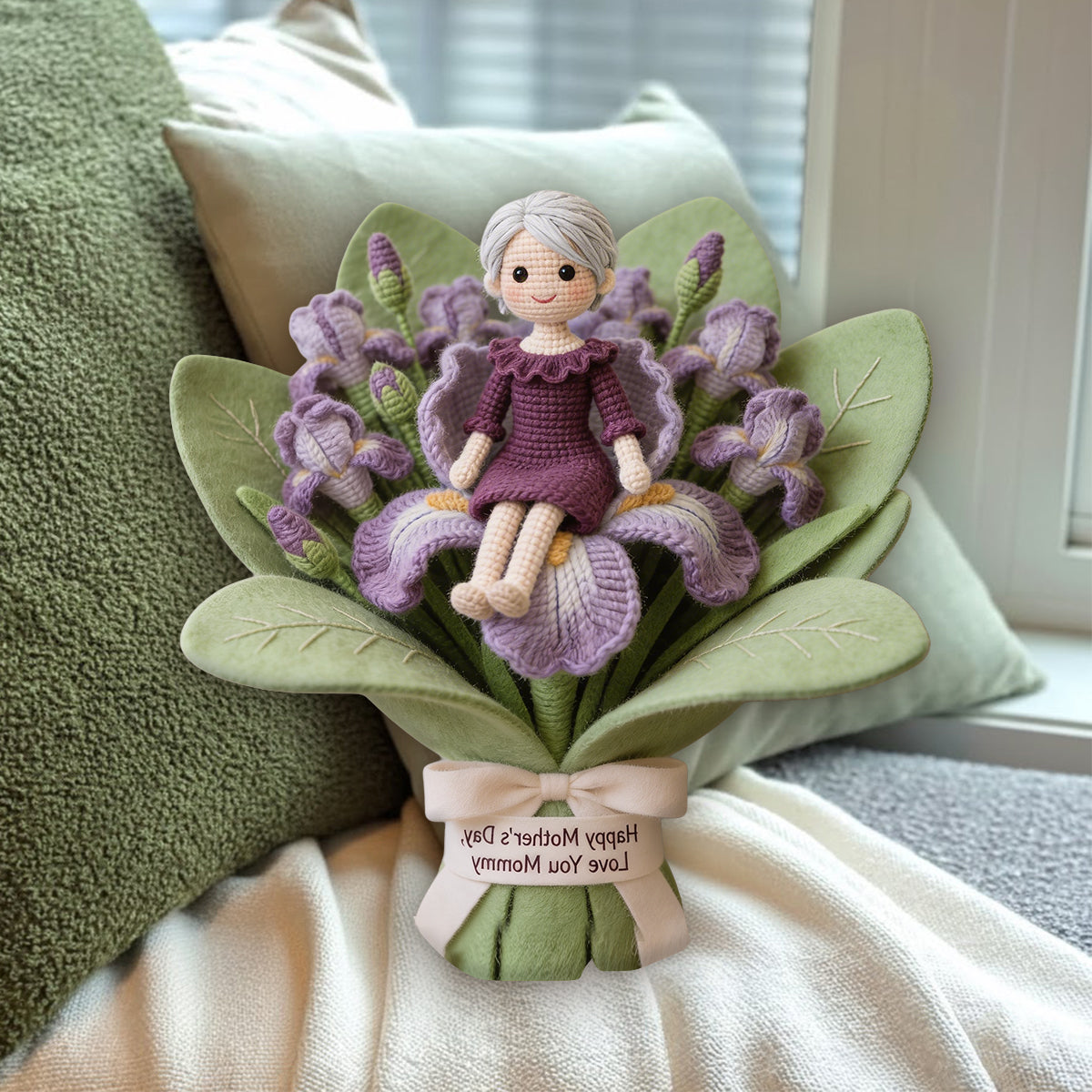 Einzigartiges Geschenk für sie/Mama, individuell aus jedem Foto - Personalisierte Premium Kunstfell-Kissen