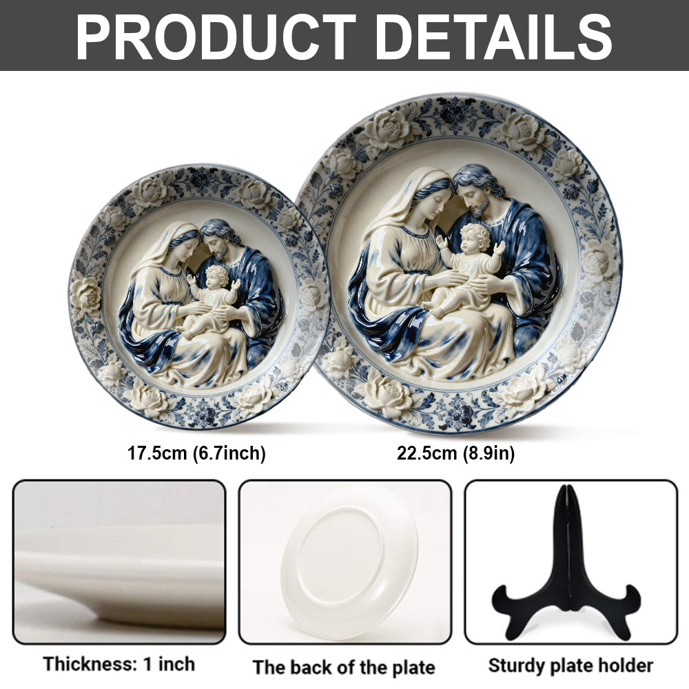 Je suis un enfant de Dieu - Assiette ronde chrétienne personnalisée en céramique