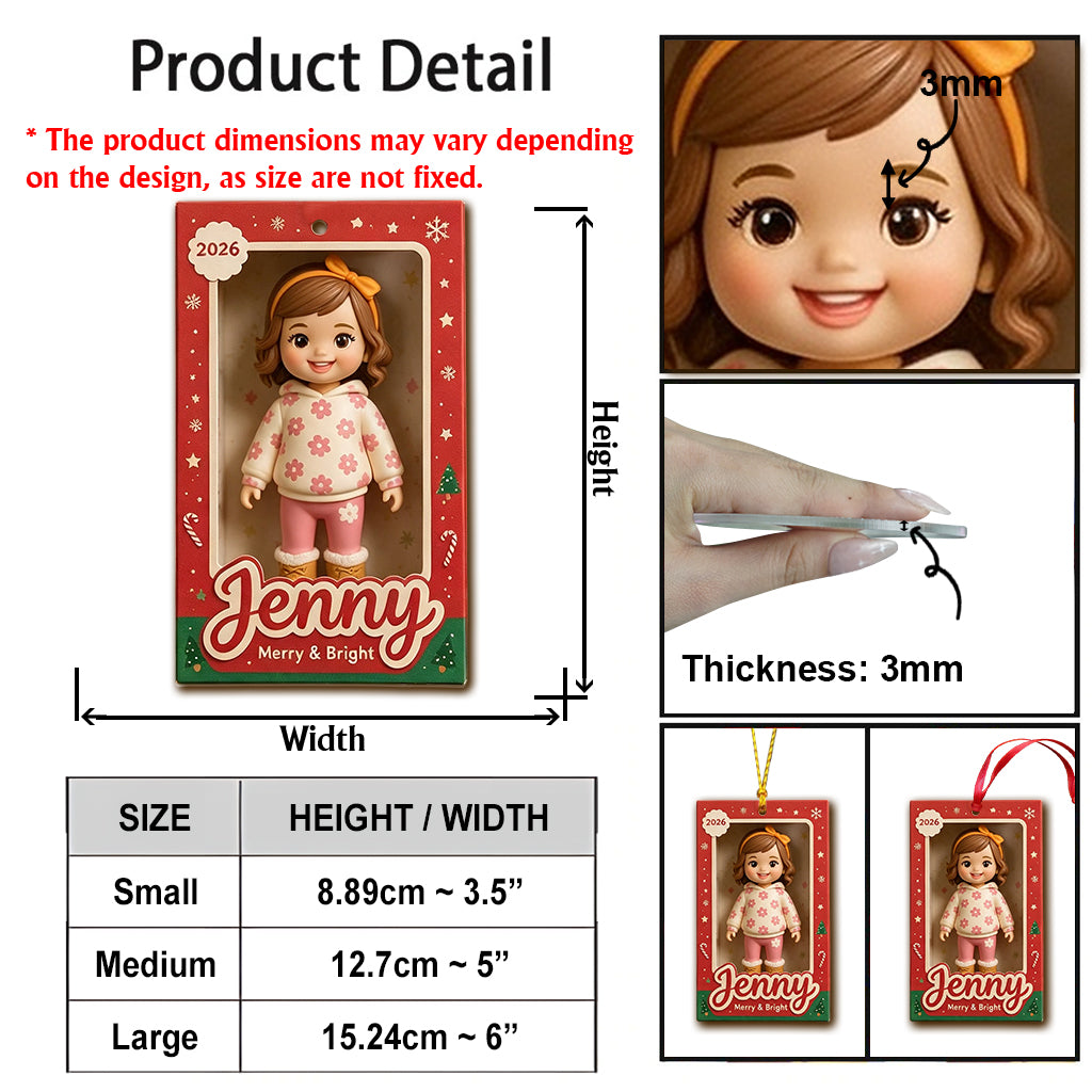 Cute Kid Custom Photo - Personalized Kid Ornament