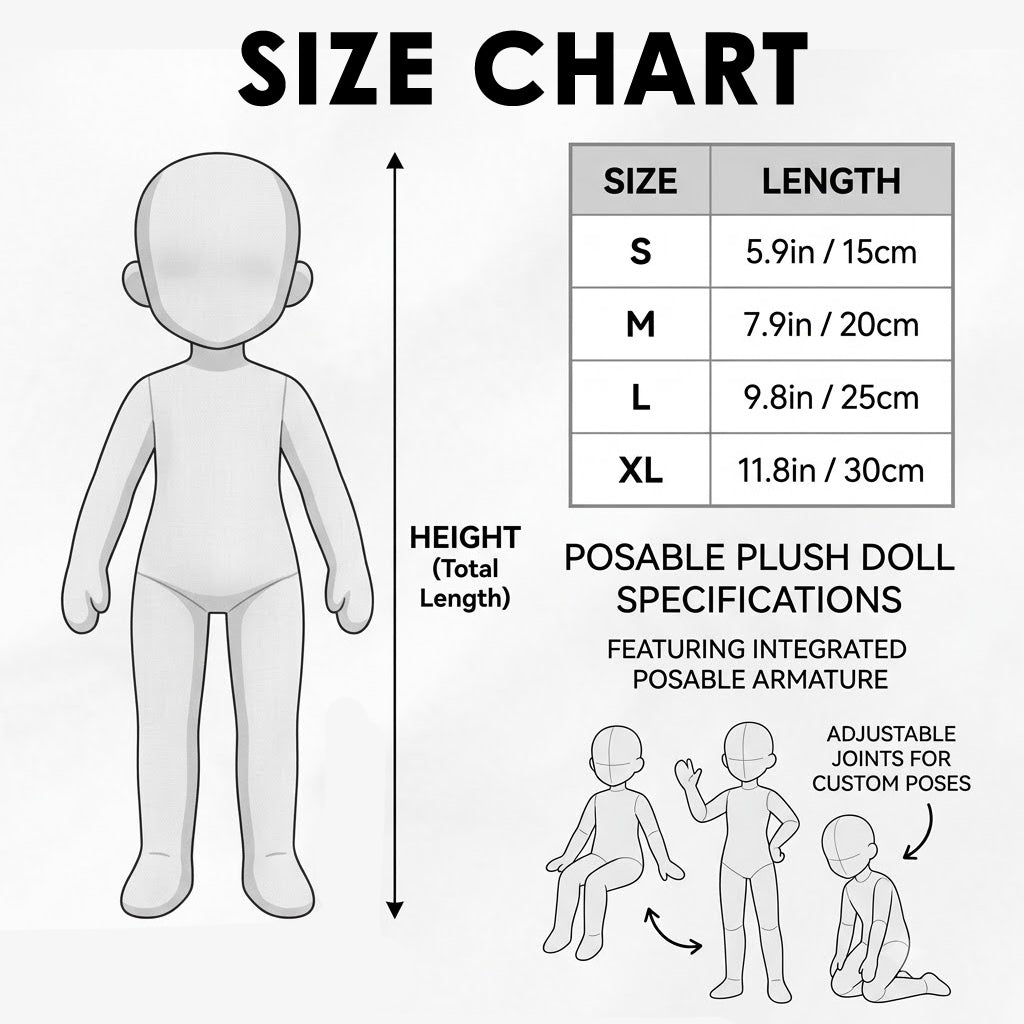 ELF Personnel - Poupée en Peluche Personnalisée pour Enfants