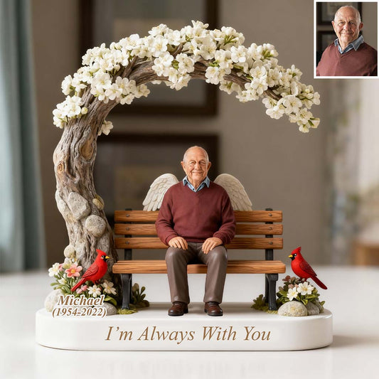 I'm Always With You - Personalized Memorial Custom Shaped Acrylic Plaque
