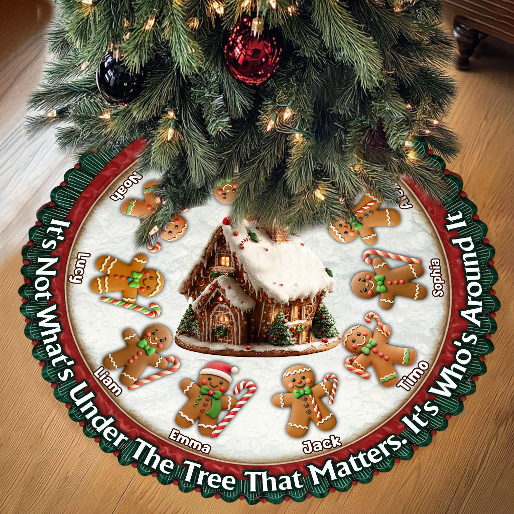 It's Not What's Under The Tree That Matters - Personalized Family Shaped Tree Skirt