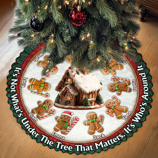 It's Not What's Under The Tree That Matters - Personalized Family Shaped Tree Skirt