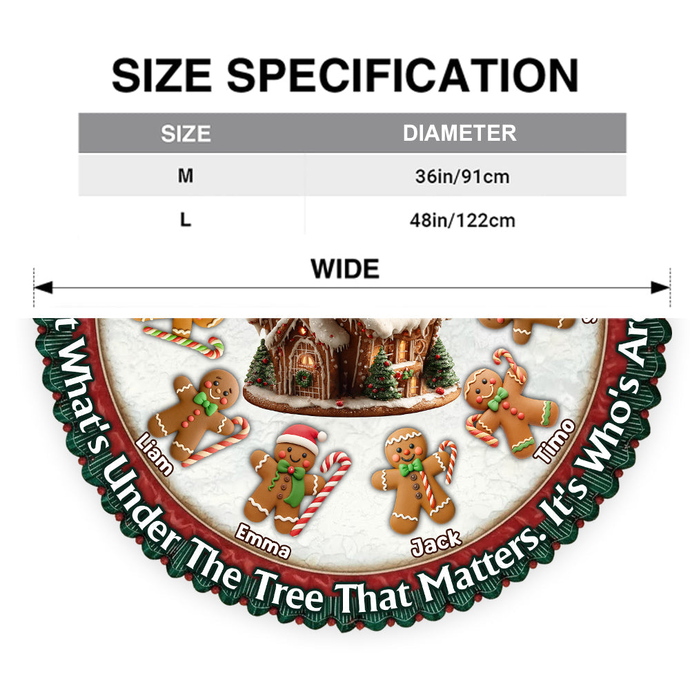 It's Not What's Under The Tree That Matters - Personalized Family Shaped Tree Skirt