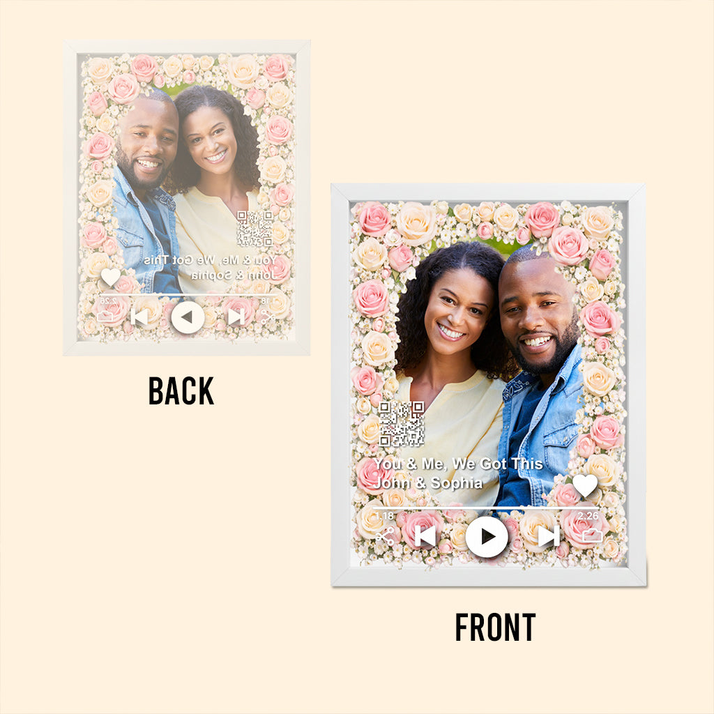 Créez votre propre chanson, le cadeau idéal pour lui/elle - Plaque acrylique personnalisée pour couple