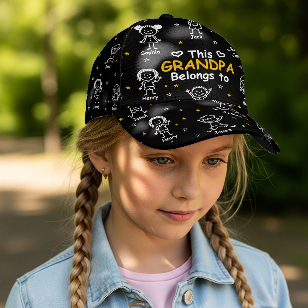 This Grandpa/ Dad Belong To - Personalized Grandpa Classic Cap