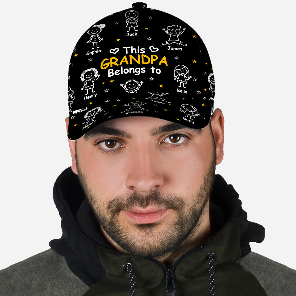 This Grandpa/ Dad Belong To - Personalized Grandpa Classic Cap