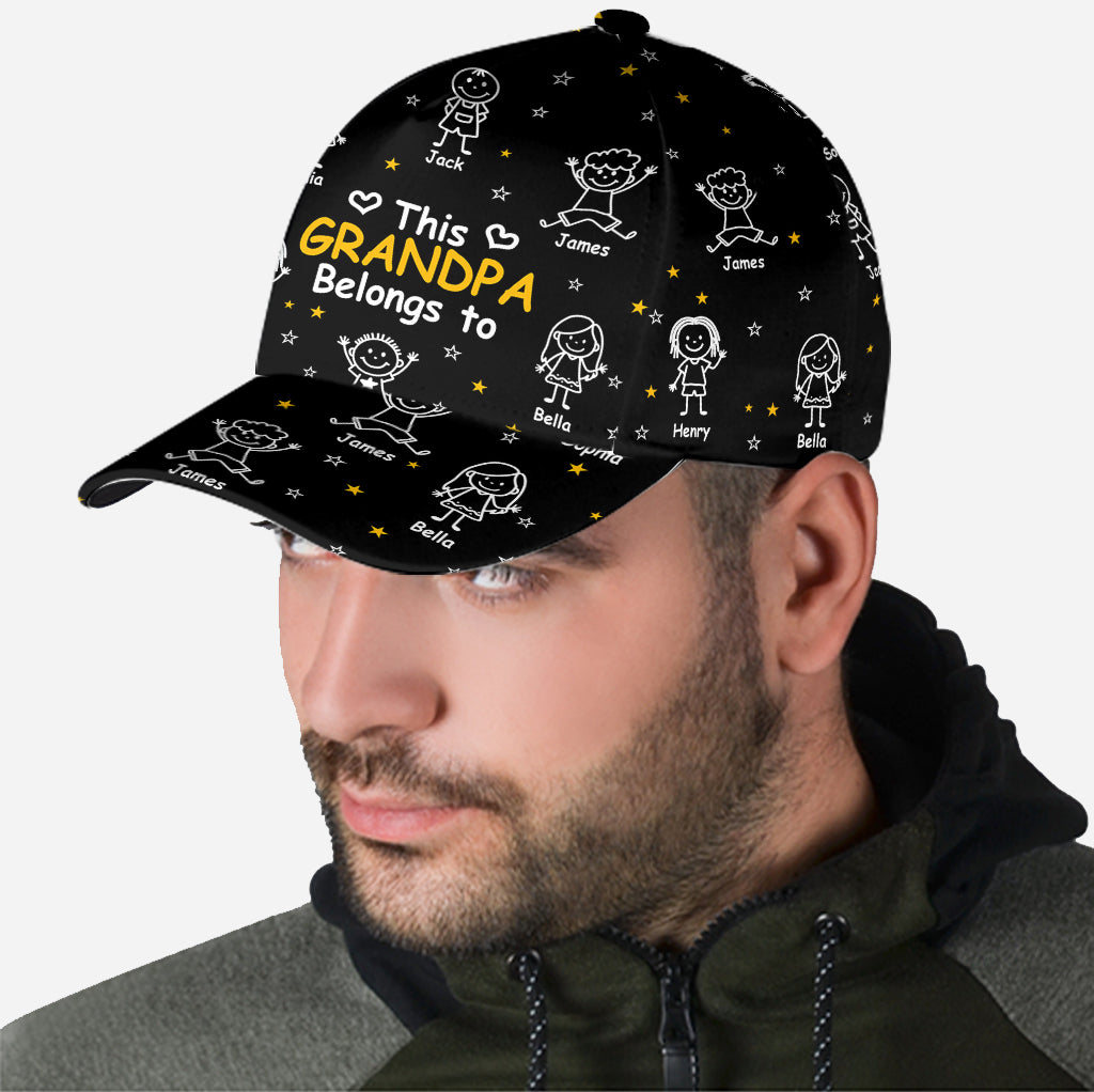 This Grandpa/ Dad Belong To - Personalized Grandpa Classic Cap