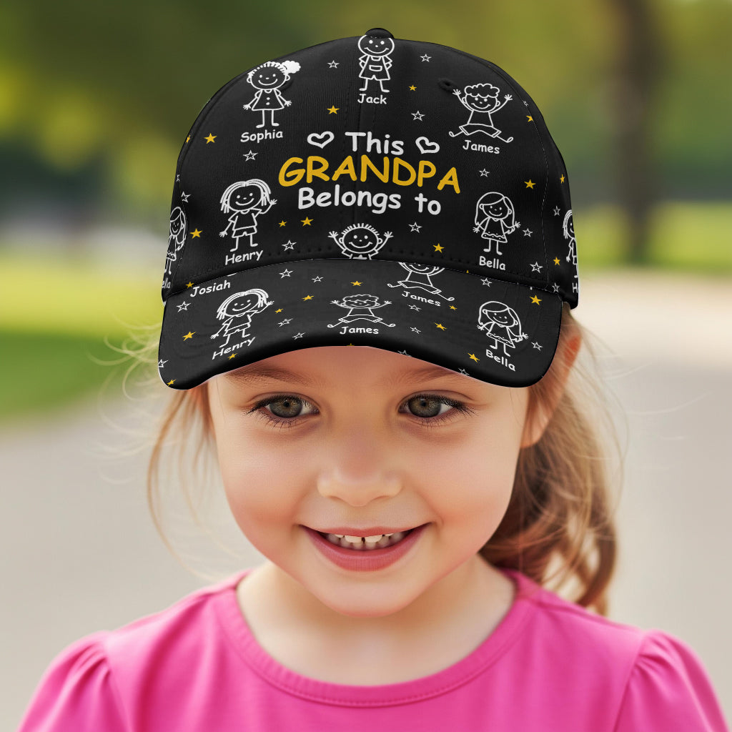 This Grandpa/ Dad Belong To - Personalized Grandpa Classic Cap