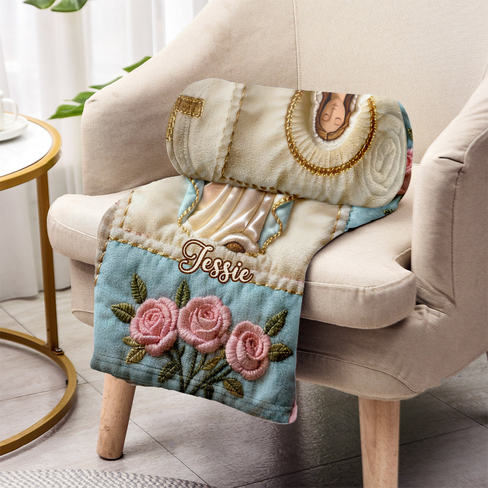Our Lady - Personalized Christian Blanket
