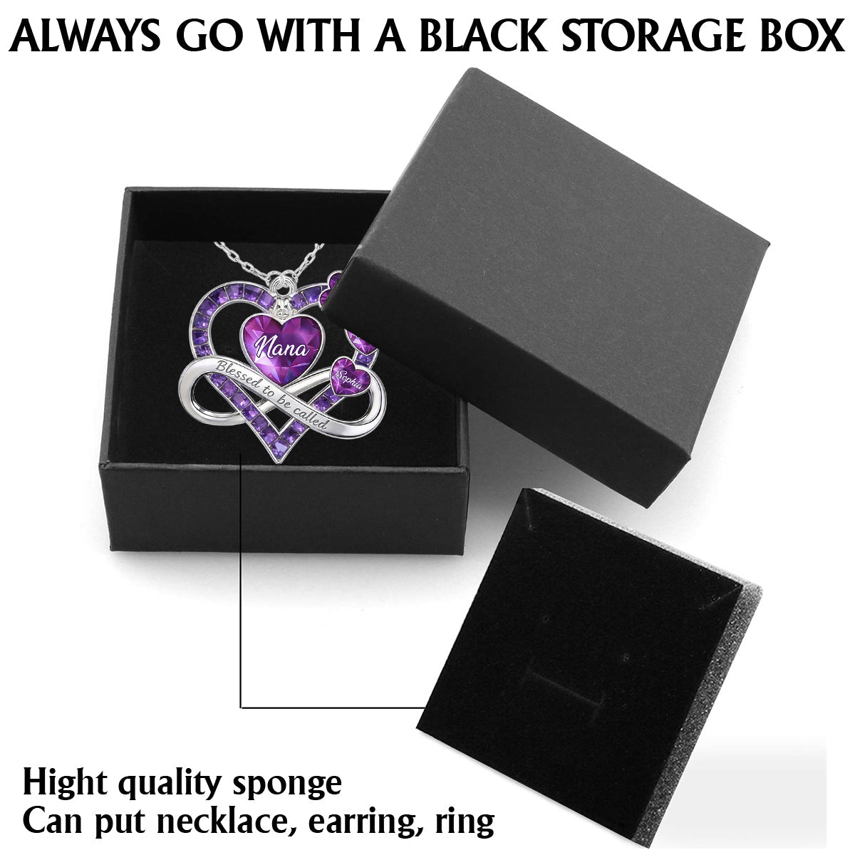 Blessed To Be Called Nana, Mama, Mom,... - Personalized Grandma Shaped Metal Pendant Necklace