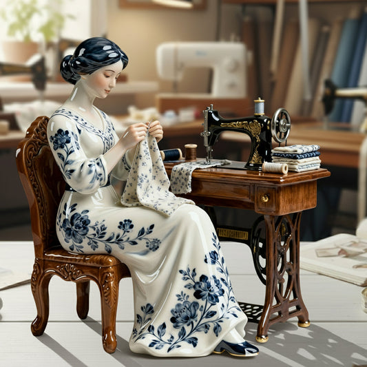 Just A Woman Who Loves Sewing - Personalized Sewing Custom Shaped Acrylic Plaque