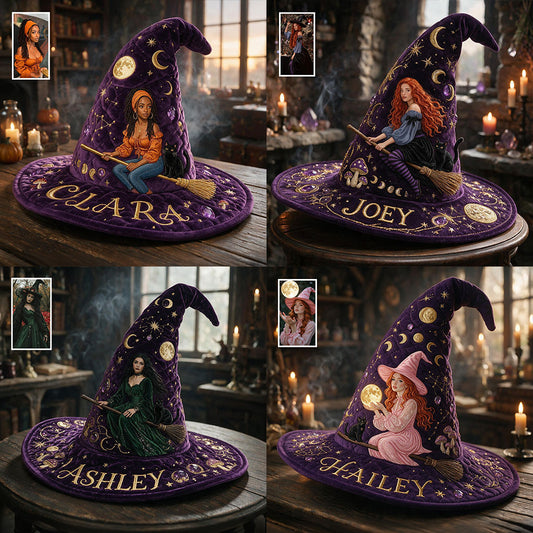 A Little Witchy - Personalized Witch Quilt Witch Hat