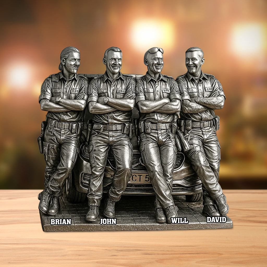 Any Photo - Personalized Police Officer Custom Shaped Acrylic Plaque