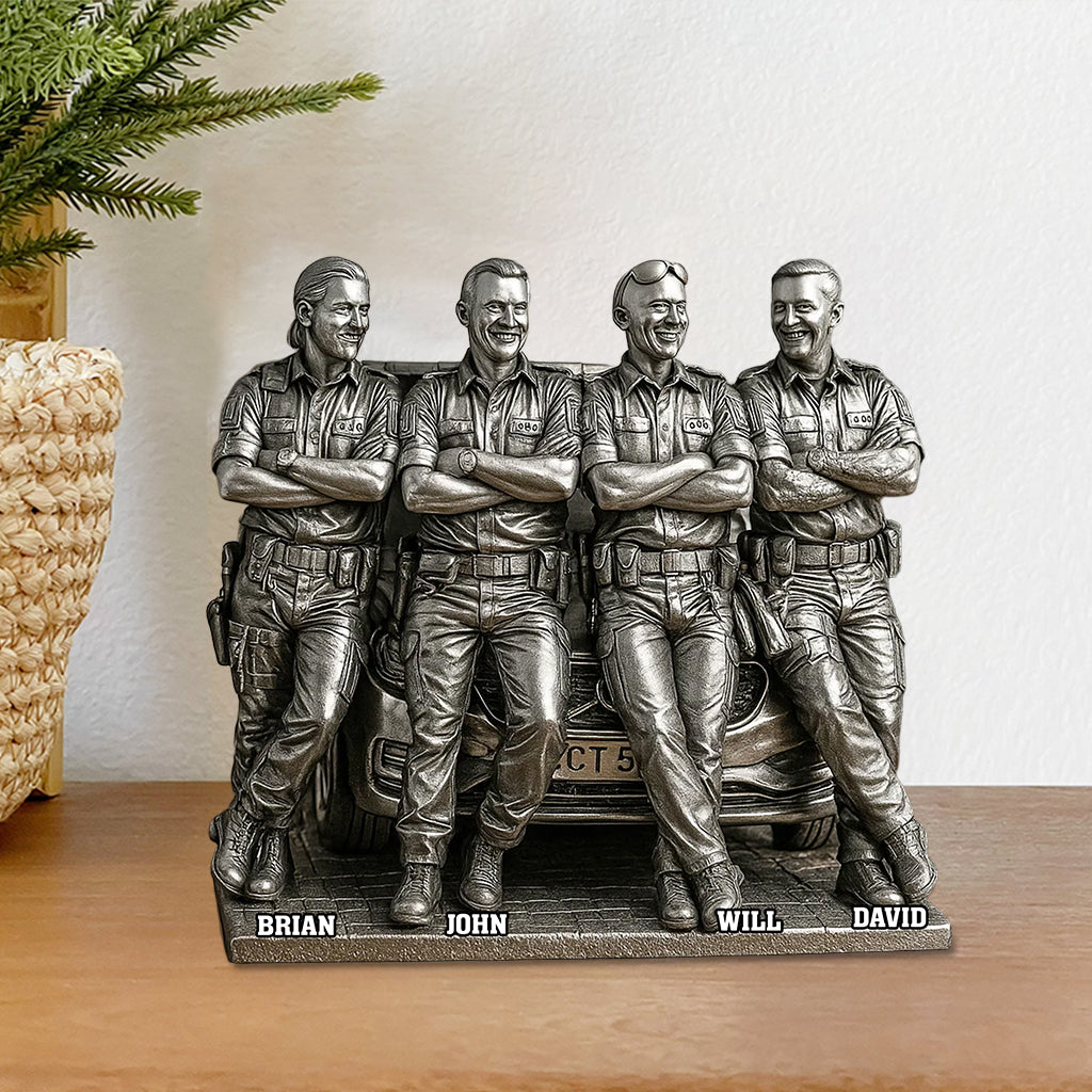 Any Photo - Personalized Police Officer Custom Shaped Acrylic Plaque