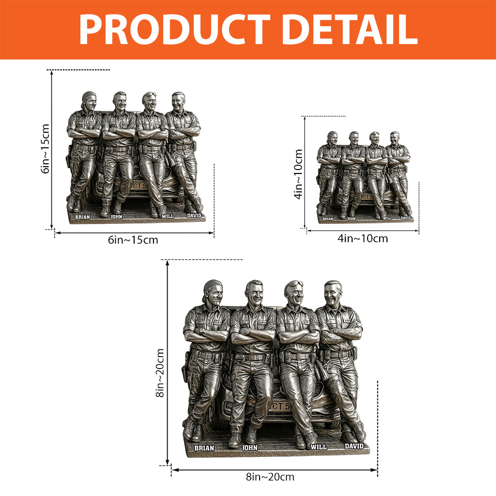 Any Photo - Personalized Police Officer Custom Shaped Acrylic Plaque