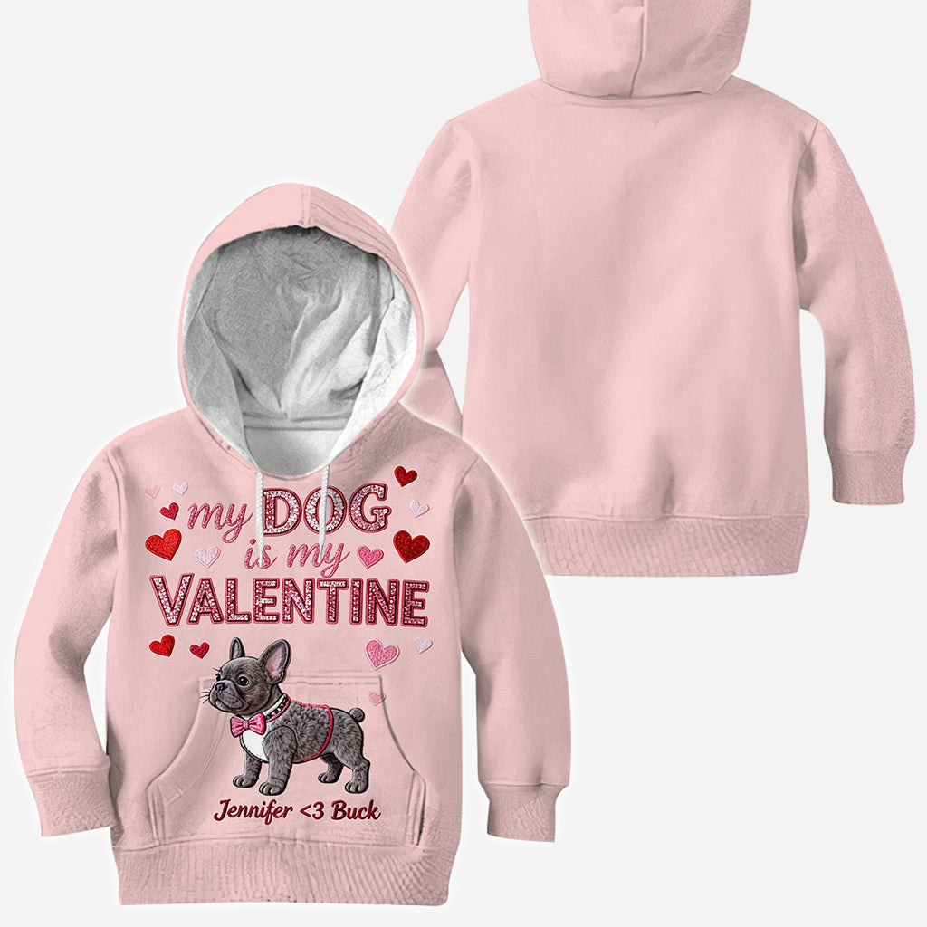 My Dog Is My Valentine - Personalized Dog All Over Shirt