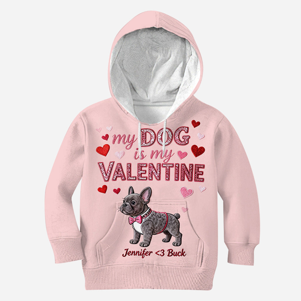 My Dog Is My Valentine - Personalized Dog All Over Shirt