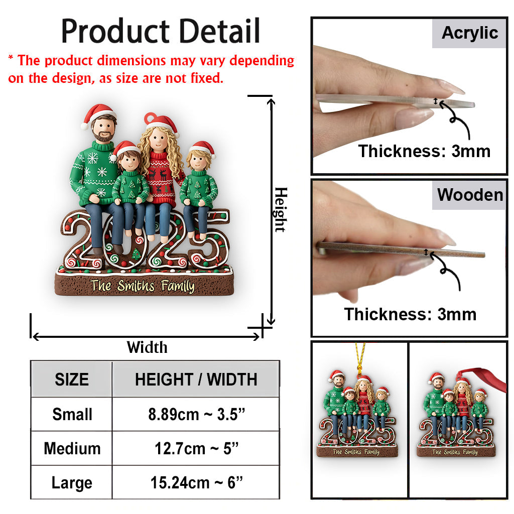 Merry Christmas To Family - Personalized Family Ornament