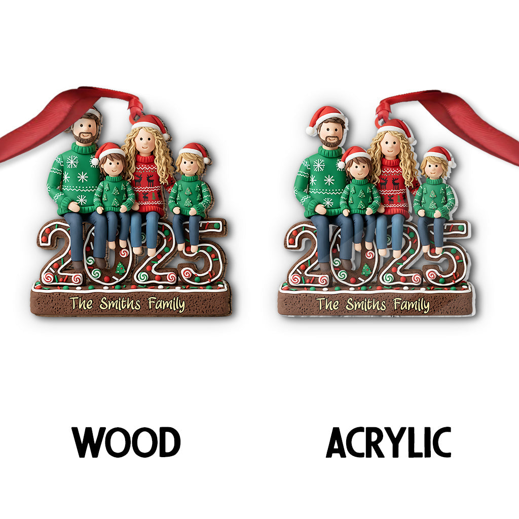 Merry Christmas To Family - Personalized Family Ornament