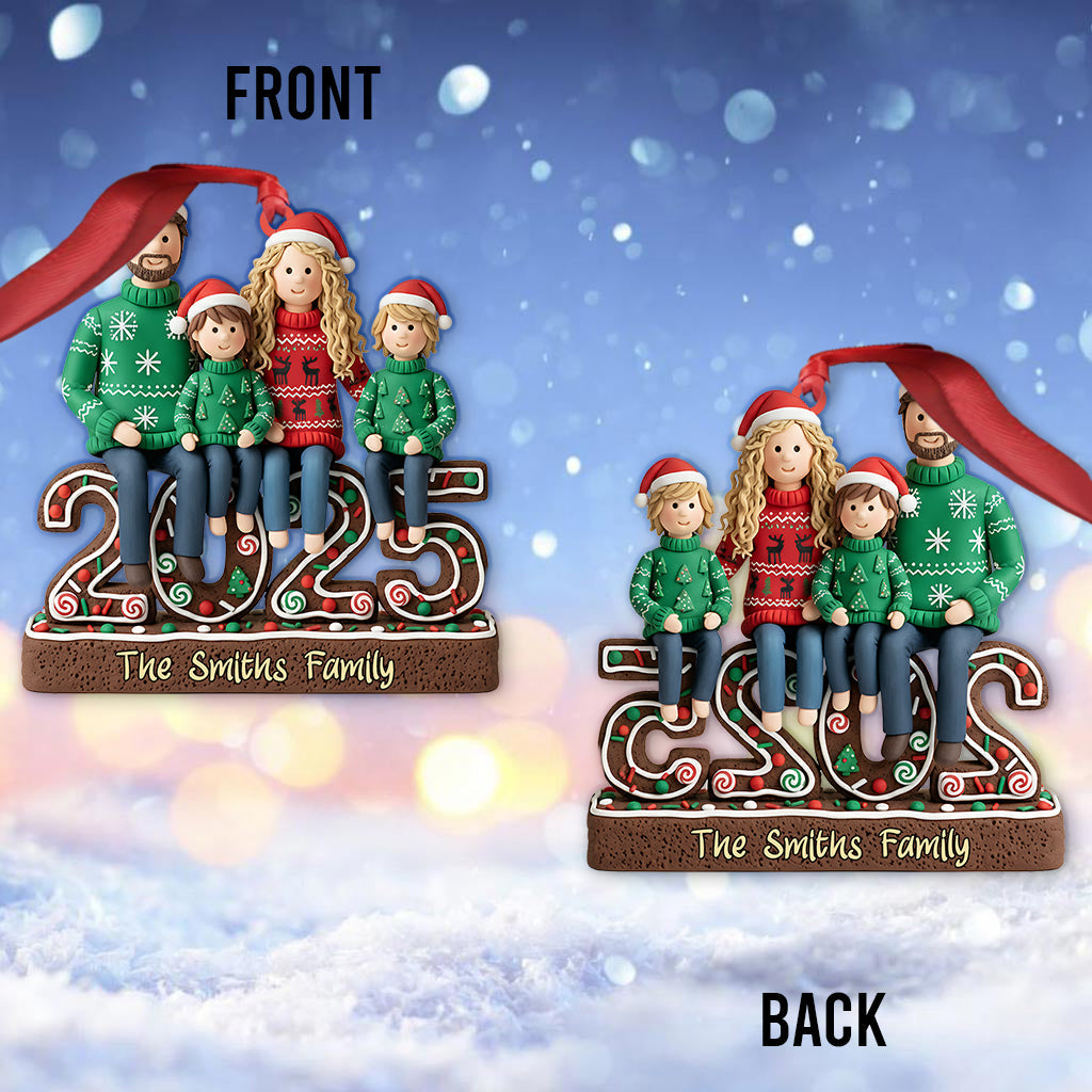 Merry Christmas To Family - Personalized Family Ornament