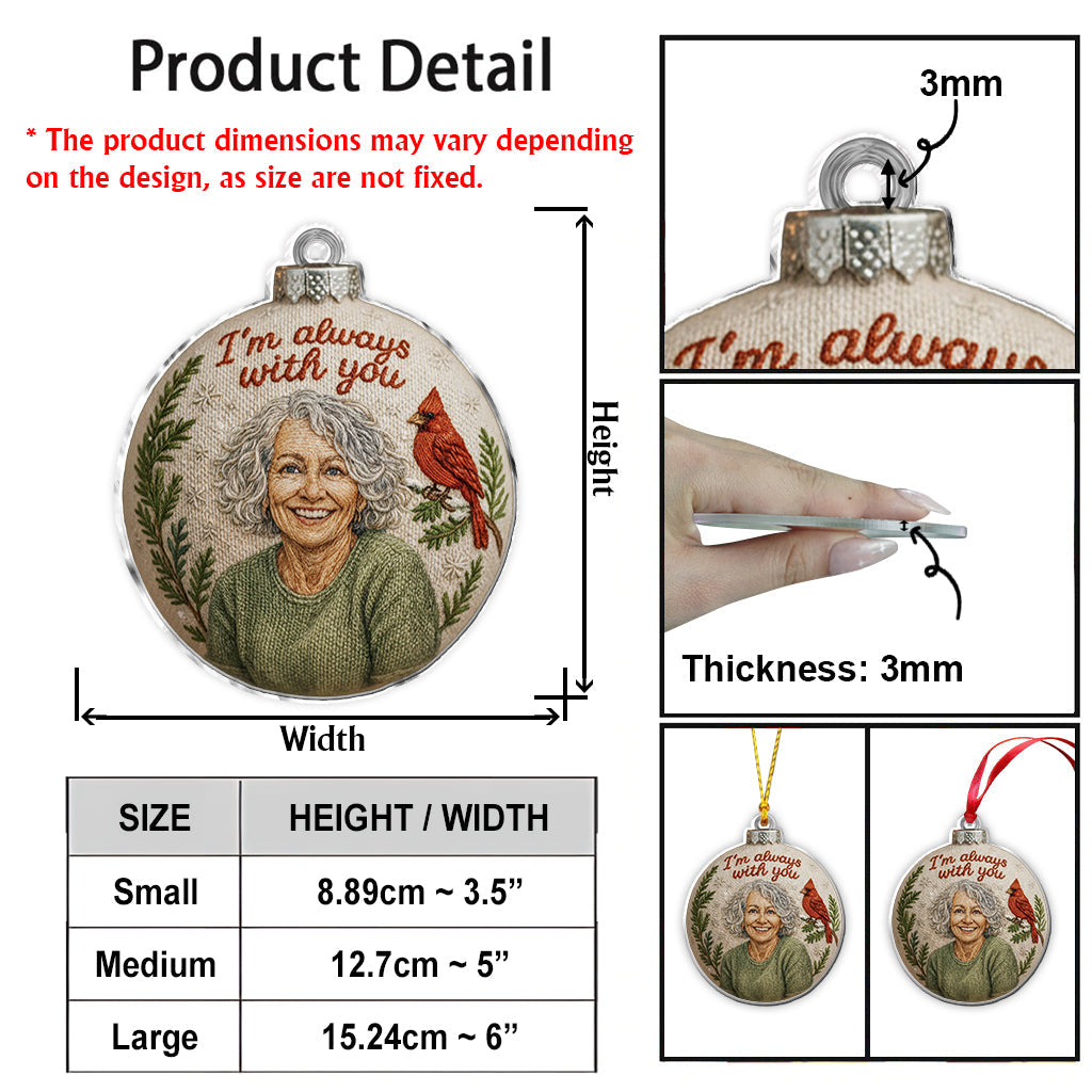 Always With You - Personalized Memorial Ornament