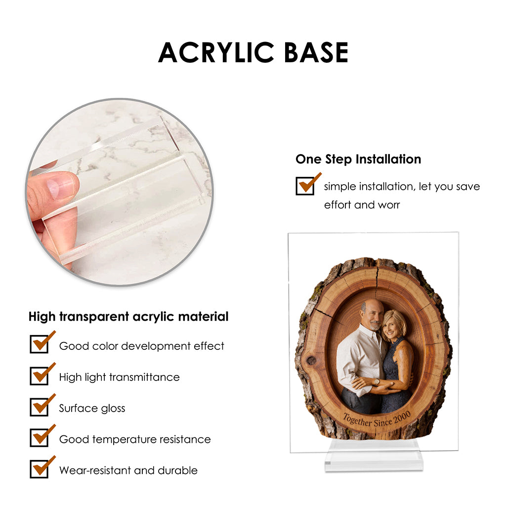 I'm Yours No Returns Or Refunds - Personalized Couple Custom Shaped Acrylic Plaque