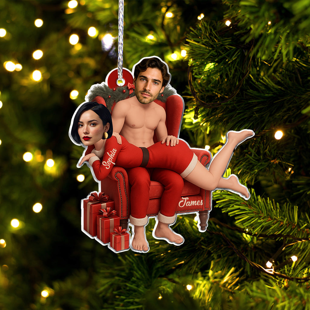Funny Gift For Your Love - Personalized Couple Custom Shaped Ornament