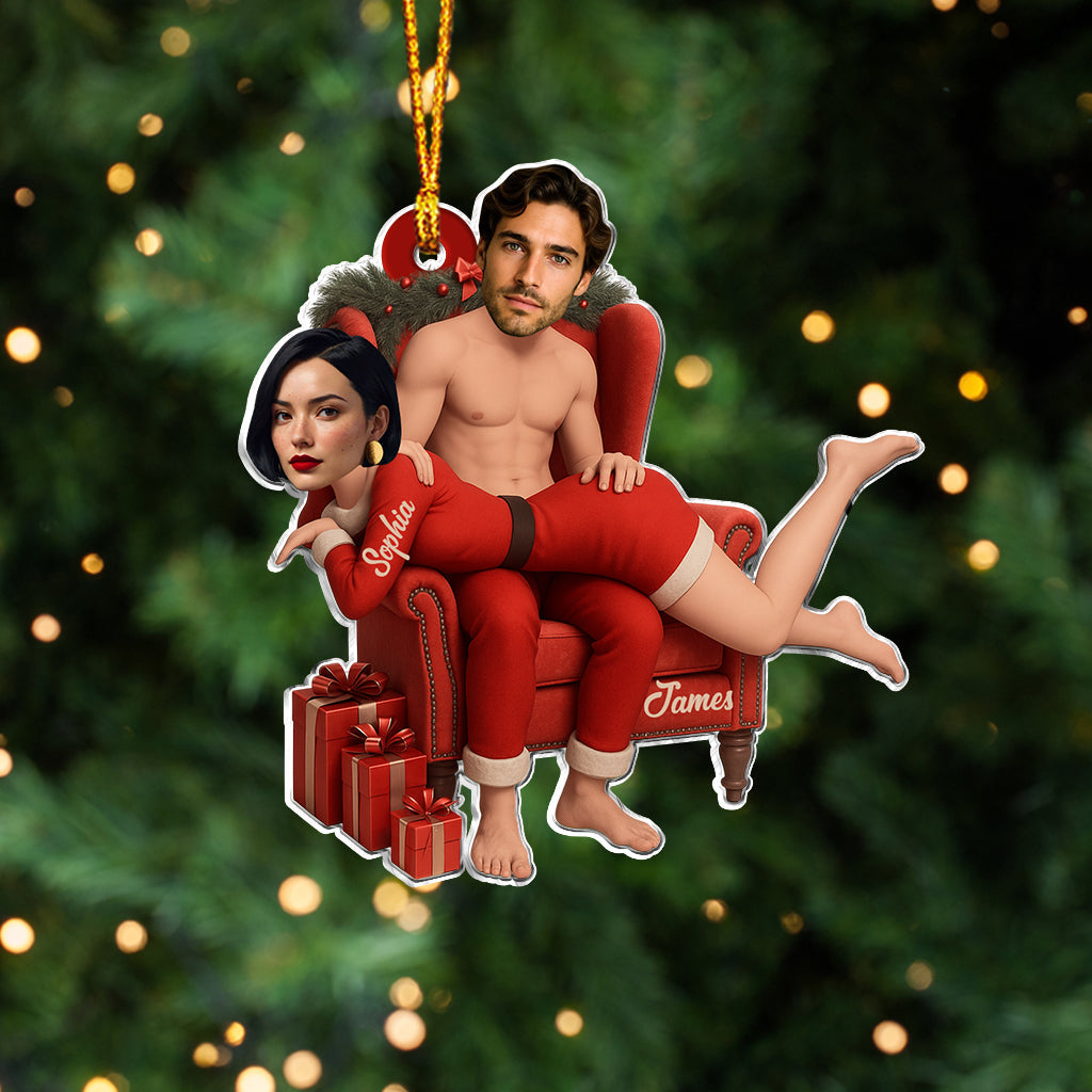 Funny Gift For Your Love - Personalized Couple Custom Shaped Ornament