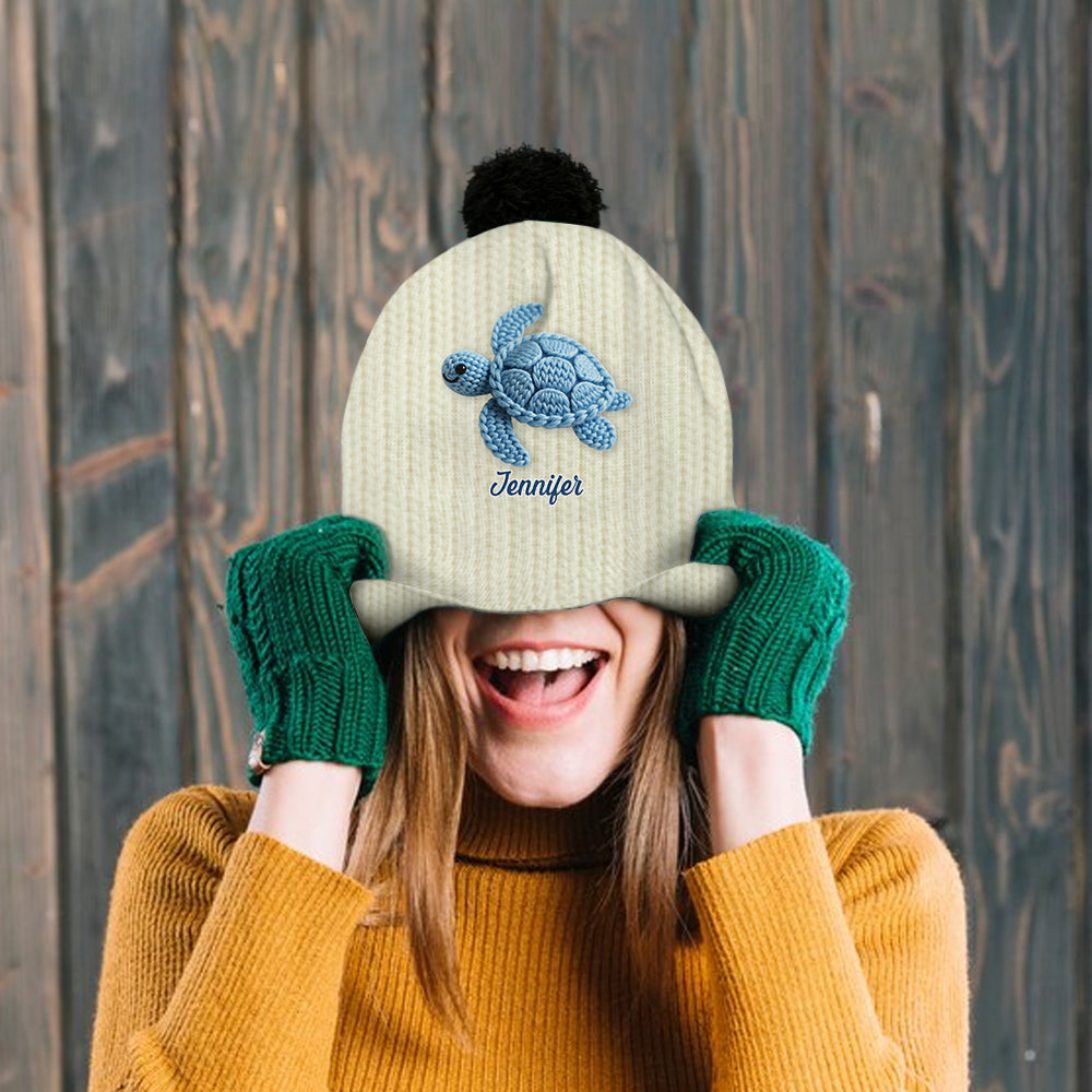 Love Turtle - Personalized Turtle Beanie Hat