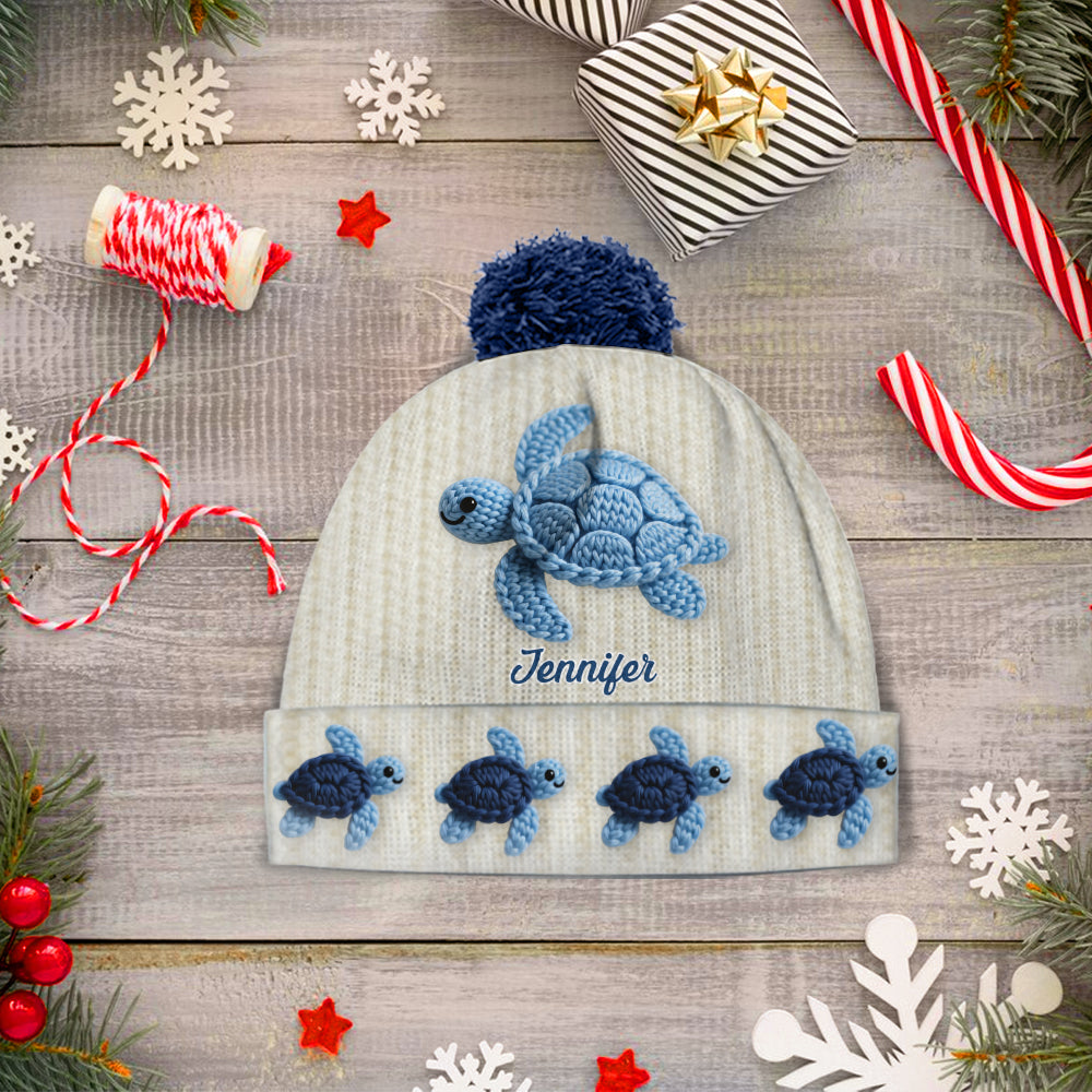 Love Turtle - Personalized Turtle Beanie Hat