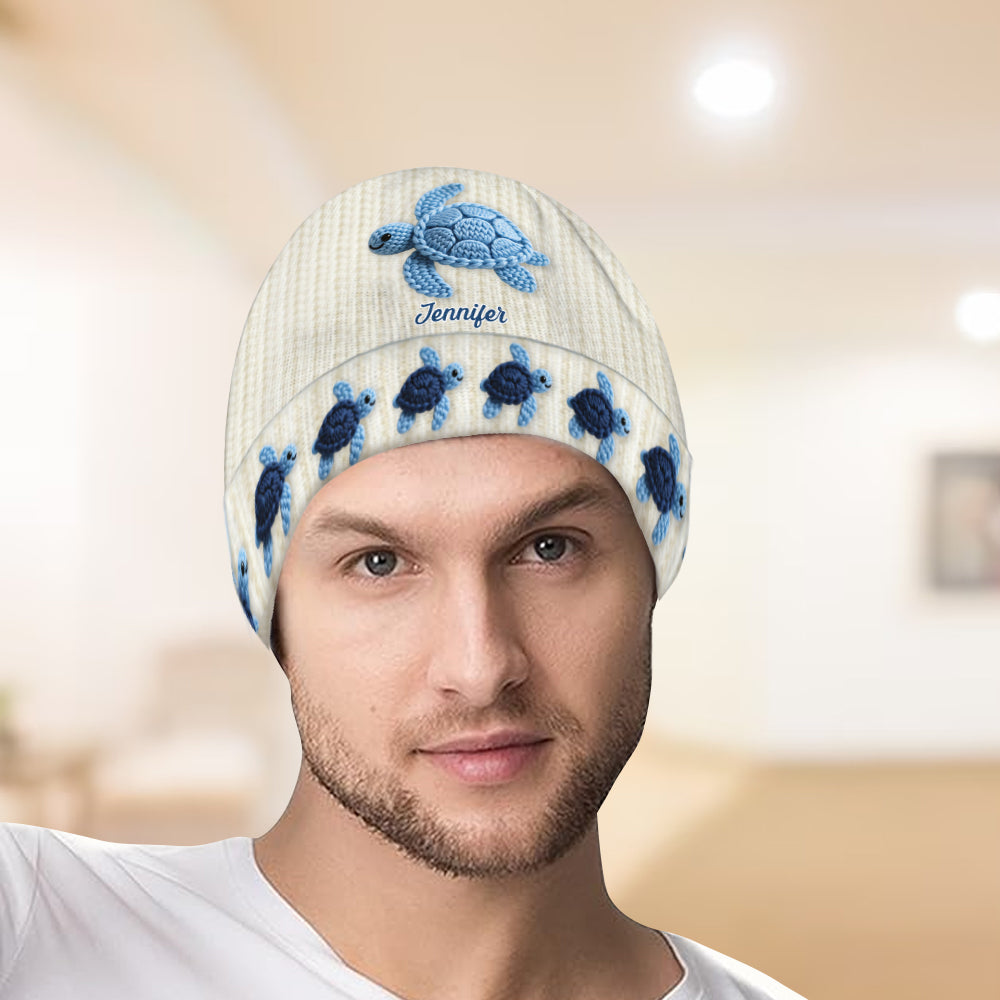 Love Turtle - Personalized Turtle Beanie Hat