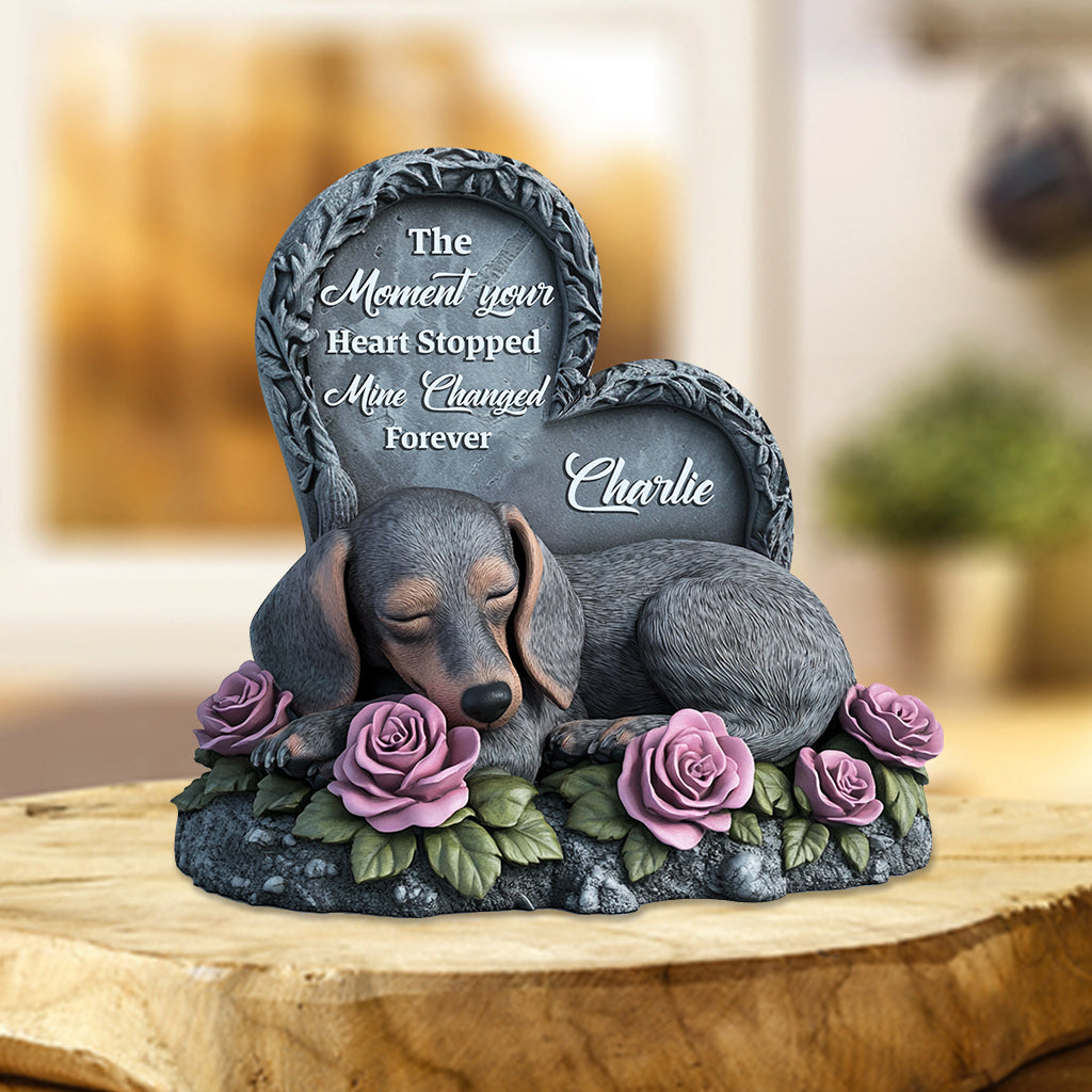 Forever In My Heart - Personalized Dog Custom Shaped Acrylic Plaque