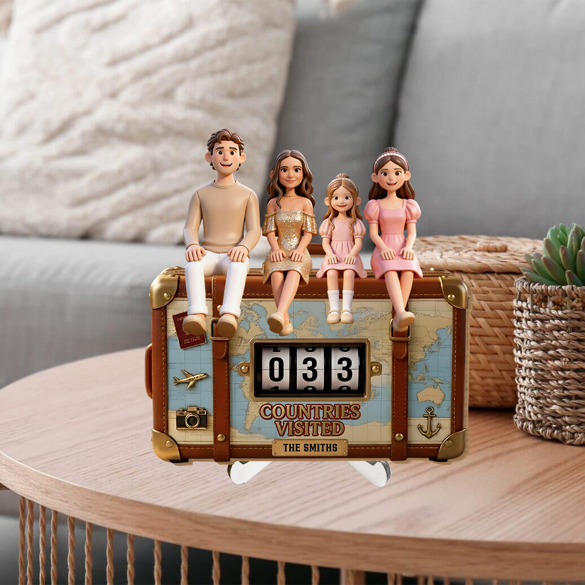 Countries Visited - Personalized Travelling Interchangeable Plaque