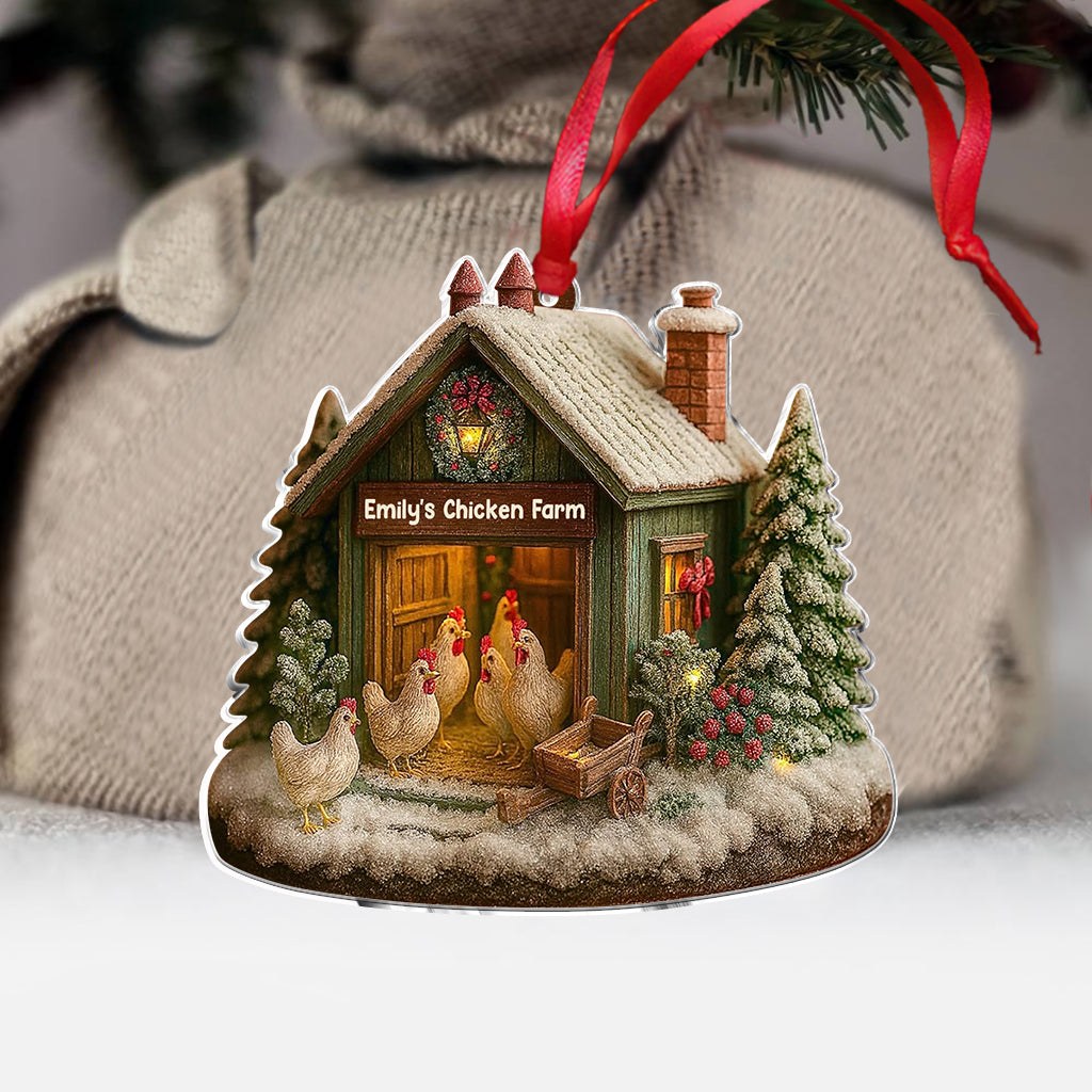 Weihnachten mit Huhn – Personalisierter Hühnerschmuck