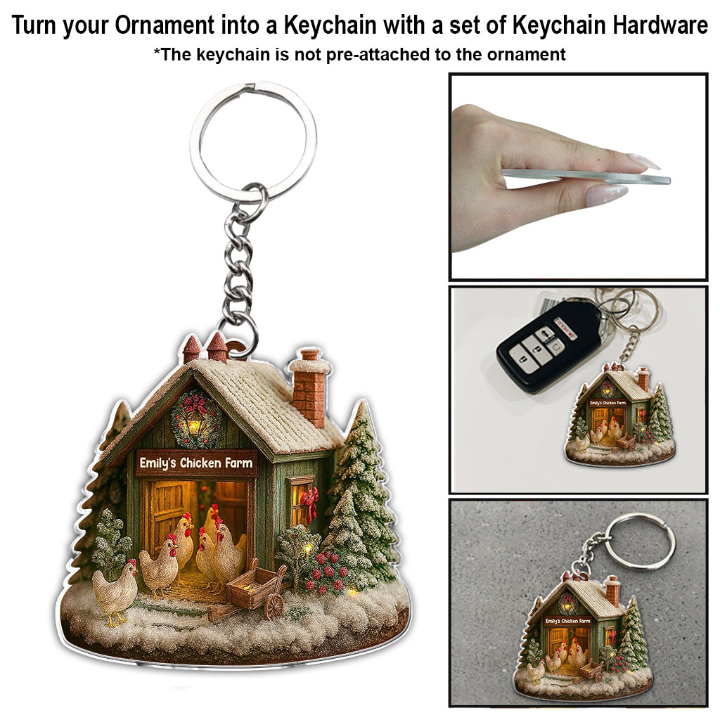 Weihnachten mit Huhn – Personalisierter Hühnerschmuck