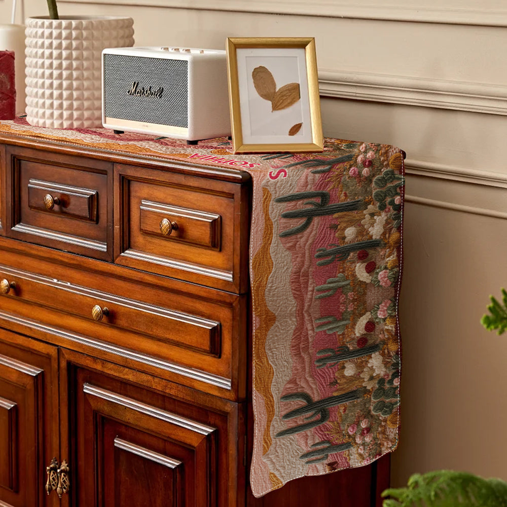 Howdy Cowgirl - Personalized Cowgirl Table Runner & Placemat