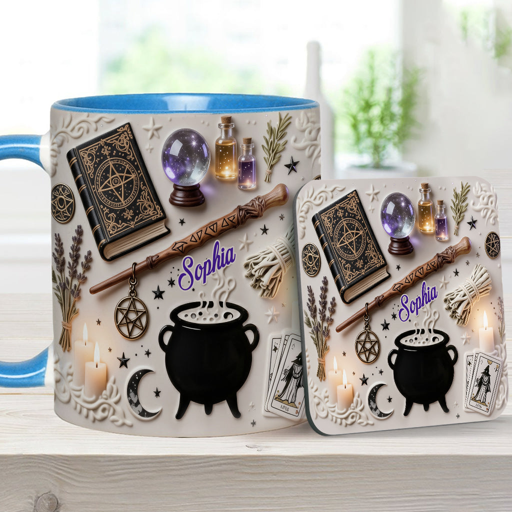 Witchcraft - Personalized Witch Accent Mug & Coaster