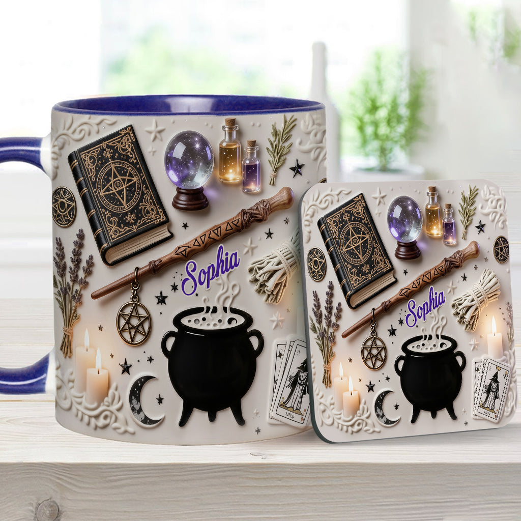 Witchcraft - Personalized Witch Accent Mug & Coaster