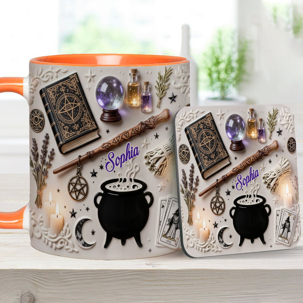 Witchcraft - Personalized Witch Accent Mug & Coaster