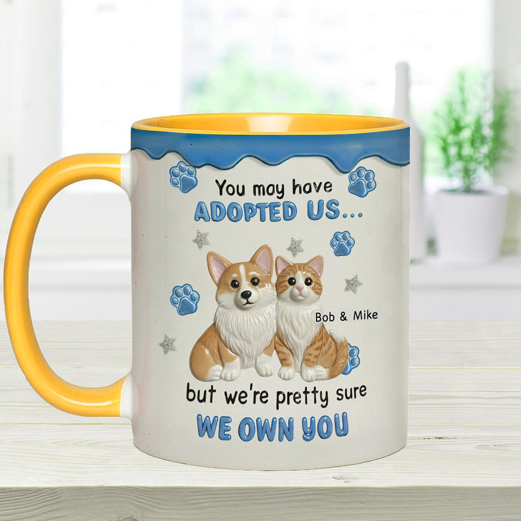 I'm Sure I Own You - Personalized Dog Accent Mug